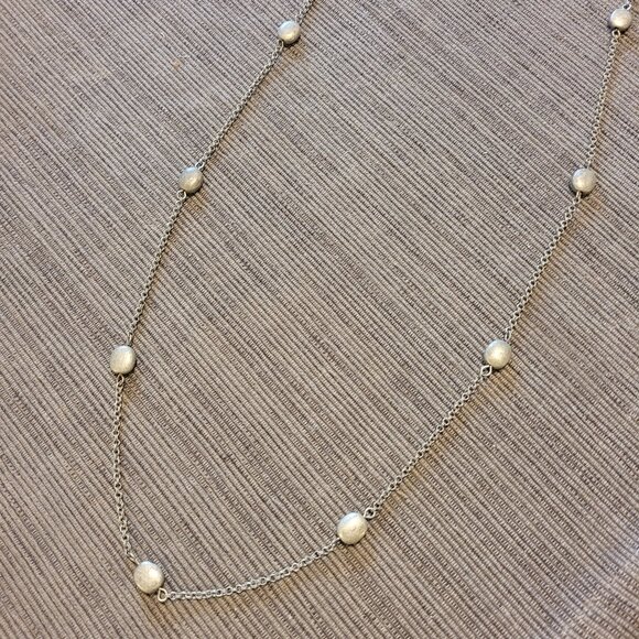 American Eagle Outfitters Jewelry - NEW AEO American Eagle Outfitters Necklace Long Dark Antiqued Silver Finish